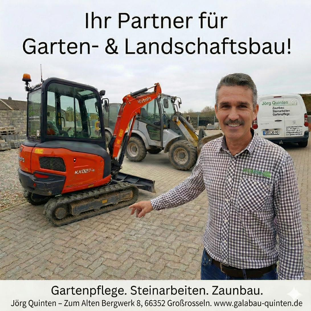Jörg Quinten – Inhaber, Garten- und Landschaftsbau in Großrosseln