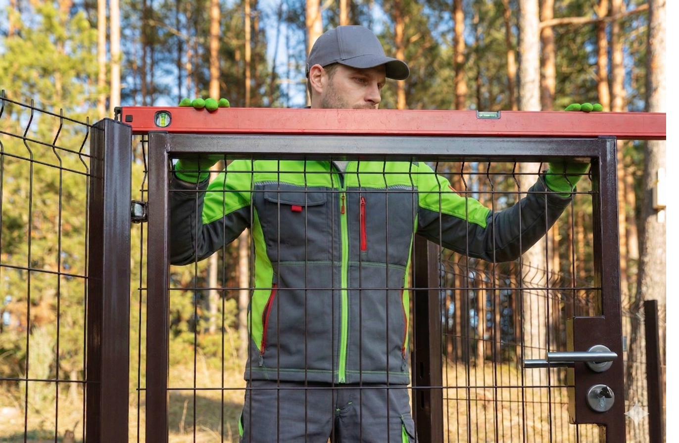 Zaunbau und Tormontage – Stabmatten, Holz, Beton